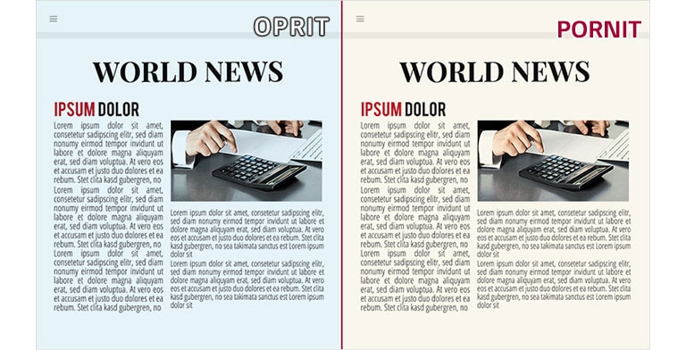 Culoarea albastră redusă îmbunătățește confortul vizual