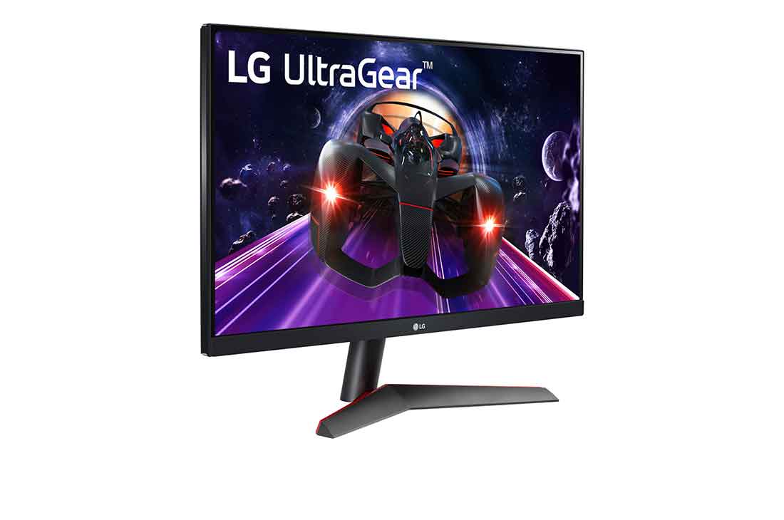 LG Monitor pentru jocuri UltraGear™ Full HD IPS 1ms (GtG) de 23,8'', Vedere din perspectivă, 24GN600-B, thumbnail 4