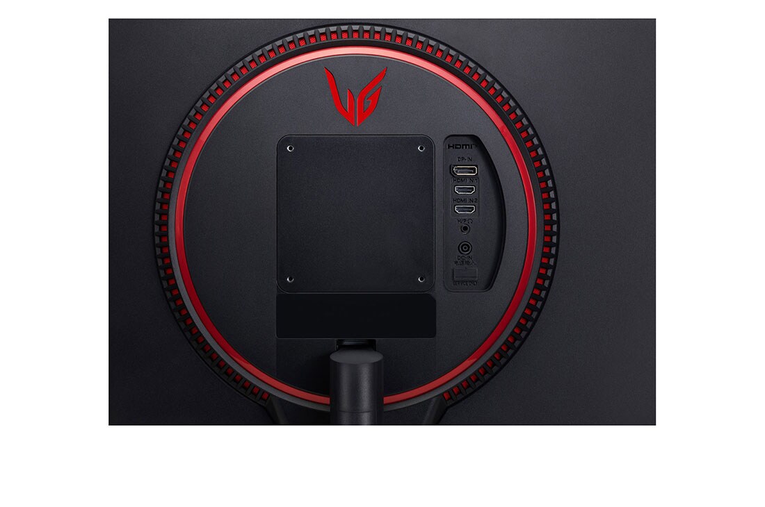 LG Monitor pentru jocuri UltraGear™ Full HD IPS 1ms (GtG) de 23,8'', vedere prim-plan a porturilor, 24GN600-B, thumbnail 8