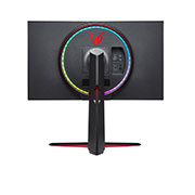 LG Monitor pentru jocuri UHD 4K UltraGear™ Nano IPS 1ms (GtG), 27'', cu VESA DSC, vedere posterioară cu Sphere Lighting 2.0 în culorile curcubeului, 27GN950-B, thumbnail 6