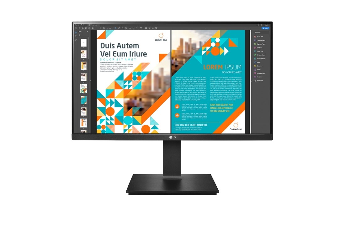 LG Monitor IPS QHD de 23,8'' cu AMD FreeSync™, Vedere frontală, 24QP550-B