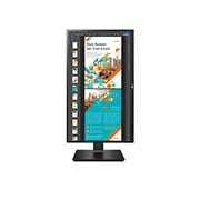 LG Monitor IPS QHD de 23,8'' cu AMD FreeSync™, vedere frontală, cu afișajul pivotând la 90 de grade într-o vedere portret, 24QP550-B, thumbnail 10