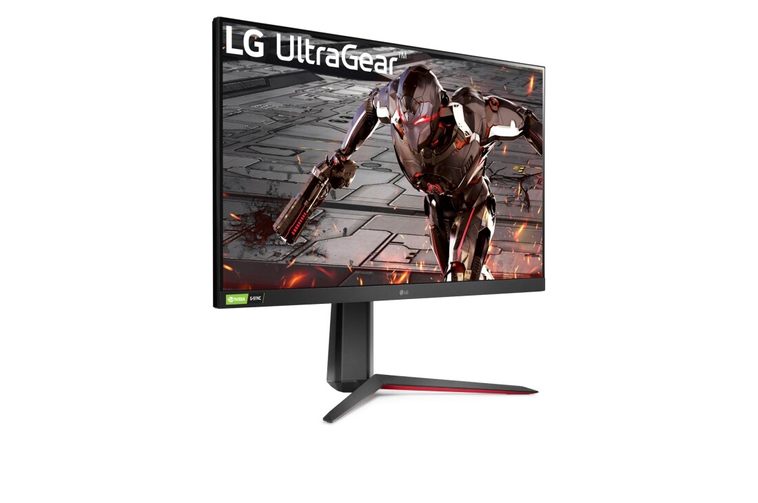 LG Monitor de joc UltraGear ™ Full HD de 31,5 '' cu 165Hz, 1 ms MBR și compatibilitate NVIDIA® G-SYNC®, Vedere din perspectivă, 32GN550-B, thumbnail 4