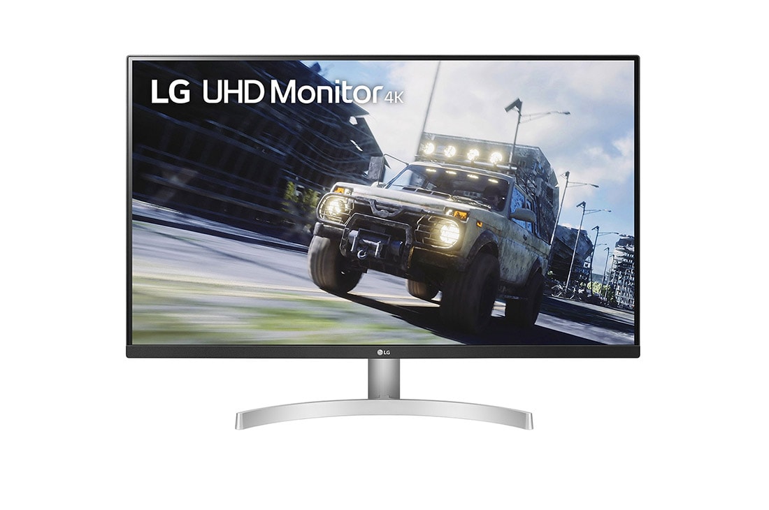 LG Monitor UHD 4K HDR, de 31,5'' (3840x2160), Vedere frontală, 32UN500-W, thumbnail 0