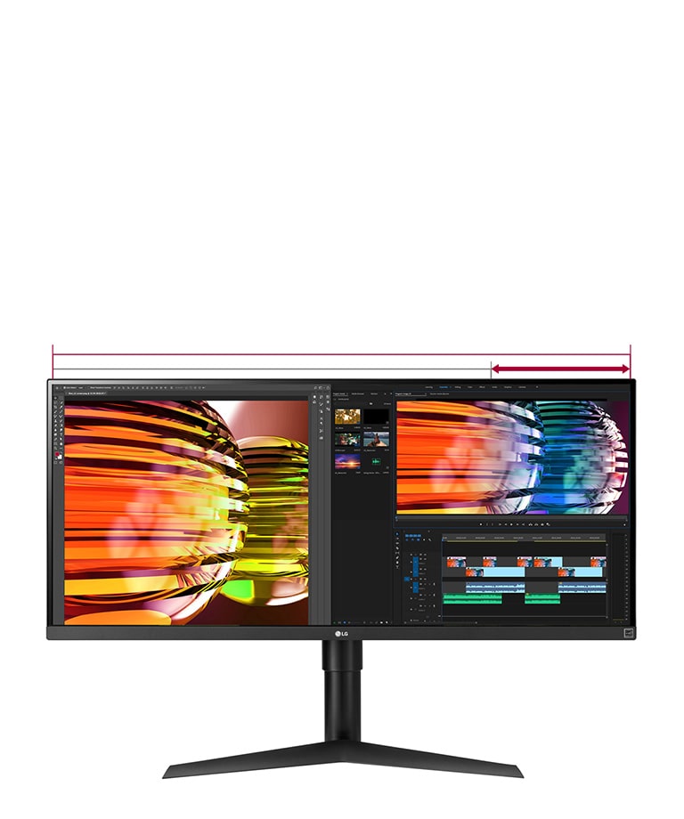 Ecranul Full HD de 21:9, oferă cu 33% mai mult ecran decât ecranul standard Full HD de 16:9 (1920 x 1080).