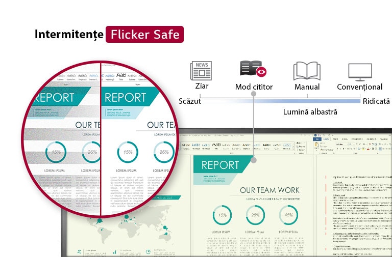 Flicker Safe & Reader Mode