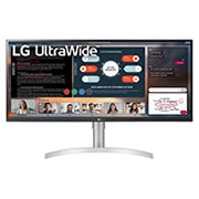 LG Monitor HDR IPS 34'' UltraWide™ Full HD (2560x1080), Vedere frontală, 34WN650-W, thumbnail 1