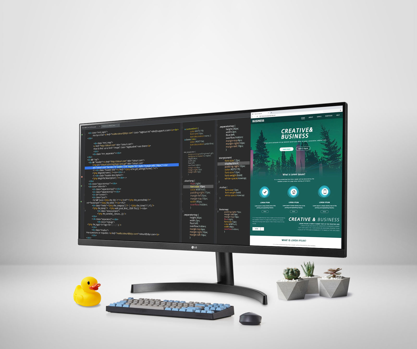 Monitorul LG 34WN700 UltraWide cu rezoluție 3440x1440 în UltraWide™  QHD, sRGB 99% și HDR10 pentru culori și conectivitate USB-C