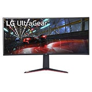 LG Monitor curbat pentru jocuri 37,5” 21:9 UltraGear™ Nano IPS 1ms (GtG), Vedere frontală, 38GN950-B, thumbnail 1