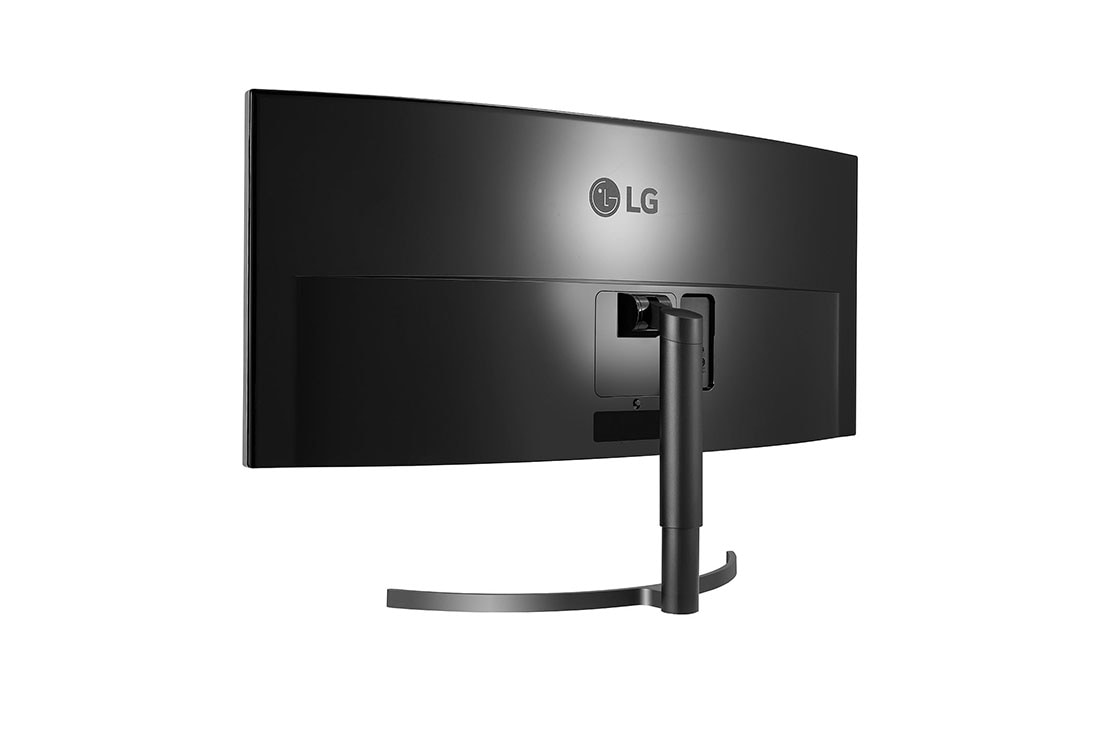 LG Monitor HDR IPS 38'' curbat UltraWide™ QHD+ (3840 x 1600), Vedere posterioară la +15 grade, 38WN75C-B, thumbnail 7