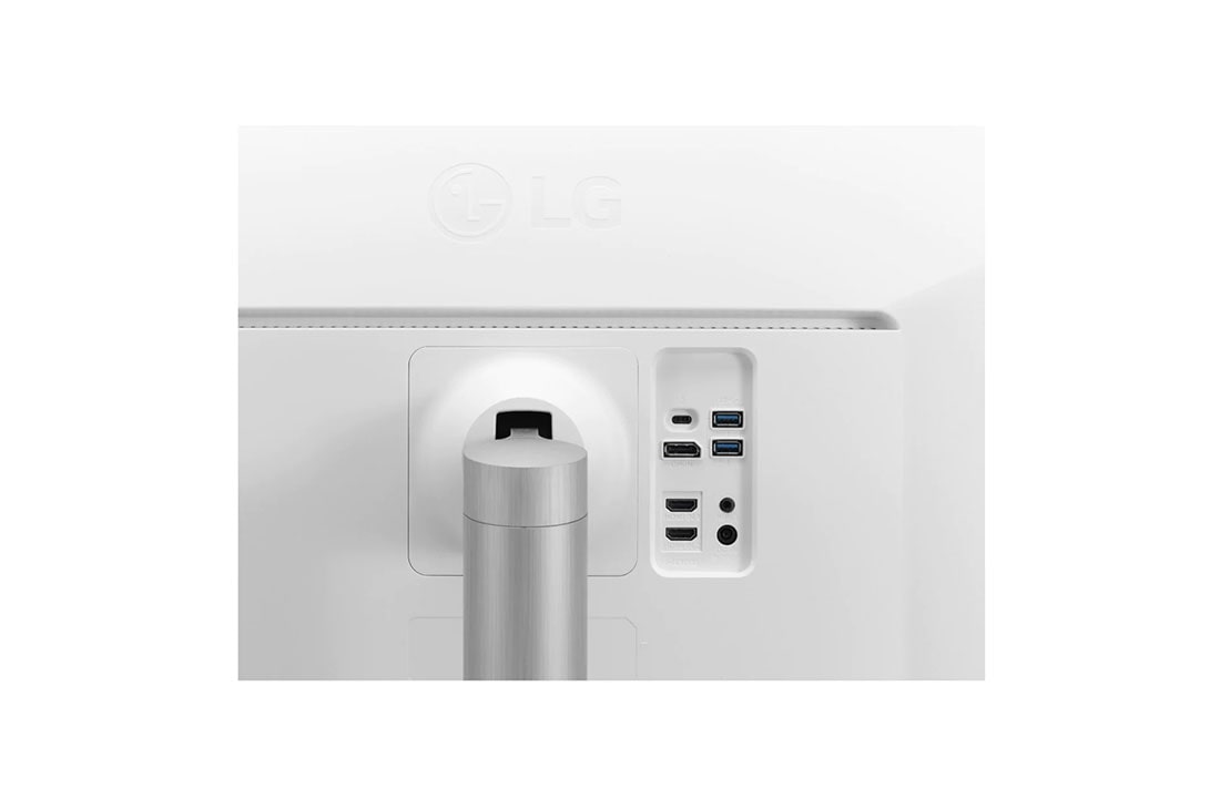 LG Monitor curbat 38'' UltraWide™ QHD+ Nano IPS, Vedere de prim-plan a porturilor, 38WN95C-W, thumbnail 7