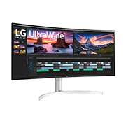 LG Monitor curbat 38'' UltraWide™ QHD+ Nano IPS, Vedere laterală la +15 grade, 38WN95C-W, thumbnail 3