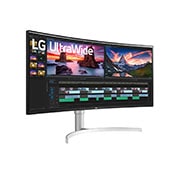LG Monitor curbat 38'' UltraWide™ QHD+ Nano IPS, Vedere din perspectivă, 38WN95C-W, thumbnail 4