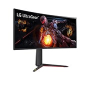LG Monitor pentru jocuri clasa UltraGear™ Nano IPS 1ms, 34'', cu NVIDIA® G-SYNC® ULTIMATE, Vedere din perspectivă, 34GP950G-B, thumbnail 4