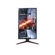 LG Monitor pentru jocuri clasa UltraGear™ Full HD IPS 1ms (GtG), 27'', compatibil cu NVIDIA® G-SYNC®, vedere frontală, cu afișajul pivotând la 90 de grade într-o vedere portret, 27GN650-B, thumbnail 10