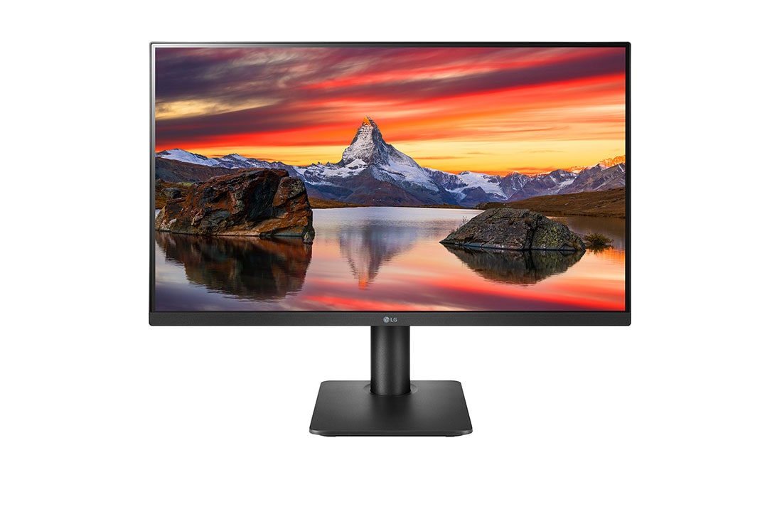 LG Monitor IPS Full HD de 27'' cu design cu 3 laturi fără margini, Vedere frontală, 27MP450-B