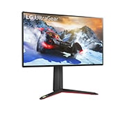 LG Monitorul de gaming UltraGear™ 4K Nano IPS 1ms (GtG) de 27” cu 144Hz / 160Hz (Overclock) și HDMI 2.1, +15 degree side view, 27GP95R-B, thumbnail 3