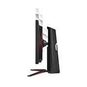 LG Monitorul de gaming UltraGear™ 4K Nano IPS 1ms (GtG) de 27” cu 144Hz / 160Hz (Overclock) și HDMI 2.1, side view with monitor height moving downwards on, 27GP95R-B, thumbnail 12