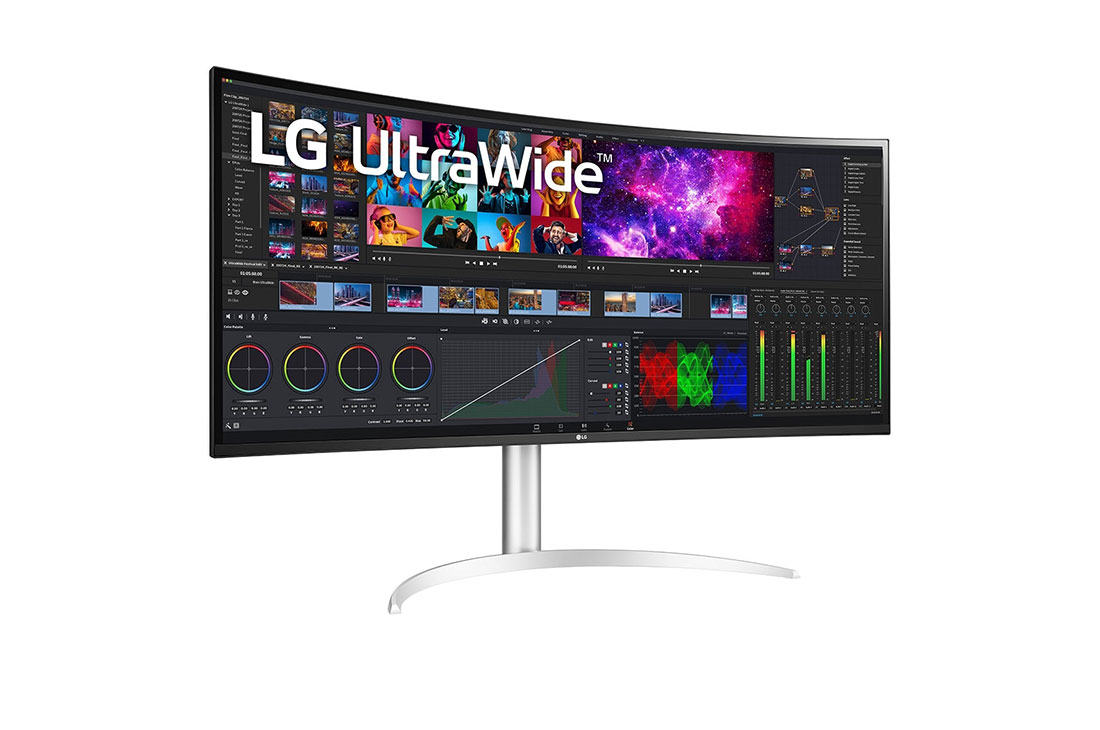 LG 39,7” curbat UltraWide™ 5K2K afișaj Nano IPS, vedere laterală la +15 grade, 40WP95C-W, thumbnail 3