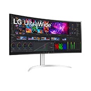 LG 39,7” curbat UltraWide™ 5K2K afișaj Nano IPS, vedere laterală la +15 grade, 40WP95C-W, thumbnail 3