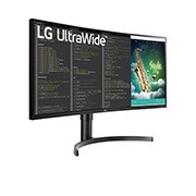LG Monitor curbat 35'' UltraWide™ QHD HDR VA, Vedere din perspectivă, 35WN75CN-B, thumbnail 4