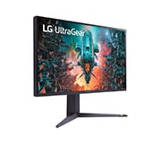 LG Monitor pentru jocuri UltraGear™ UHD 4K 32” cu VESA DisplayHDR™ 1000 si 144Hz, Vedere din perspectivă, 32GQ950-B, thumbnail 4