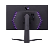 LG Monitor pentru jocuri UltraGear™ UHD 4K 32” cu VESA DisplayHDR™ 1000 si 144Hz, vedere posterioară cu lumini aprinse, 32GQ950-B, thumbnail 7