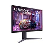 LG Monitor de gaming de 32” UltraGear™ QHD cu rată de reîmprospătare de 240 Hz (O/C 260Hz), Vedere din perspectivă, 32GQ850-B, thumbnail 4