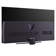 LG Monitor de gaming UltraGear™ UHD 4K OLED de 48”, vedere cu perspectivă posterioară cu lumini aprinse, 48GQ900-B, thumbnail 9