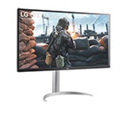 LG Monitor de 31.5'' UHD 4K cu USB Type-C™, Vedere laterală la +15 grade, 32UP55NP-W, thumbnail 3