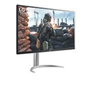 LG Monitor de 31.5'' UHD 4K cu USB Type-C™, Vedere laterală la +30 grade, 32UP55NP-W, thumbnail 4