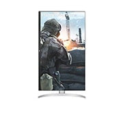 LG Monitor de 31.5'' UHD 4K cu USB Type-C™, vedere frontală, cu afișajul pivotând la 90 de grade într-o vedere portret, 32UP55NP-W, thumbnail 10