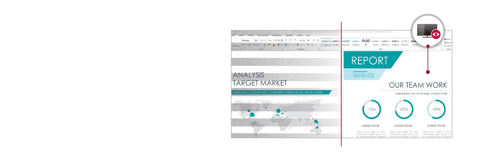 Flicker Safe reduce pâlpâirea invizibilă de pe ecran și oferă un mediu de lucru confortabil pentru ochii dvs.