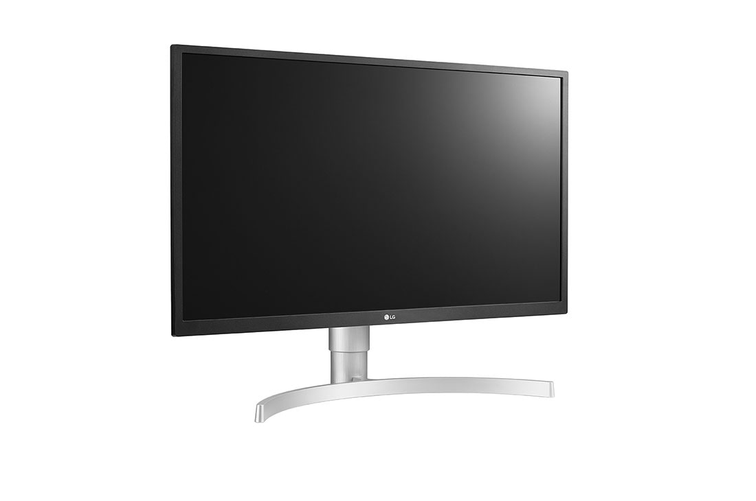 LG Monitor IPS 4K de 27'' | Alb, +15 degree side view, 27UL550P-W, thumbnail 3