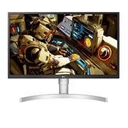 LG Monitor IPS 4K de 27'' | Alb, front view, 27UL550P-W, thumbnail 1