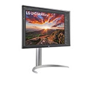 LG Monitor IPS UHD 4K de 27'' cu VESA DisplayHDR™ 400, Vedere din perspectivă, 27UP85NP-W, thumbnail 4