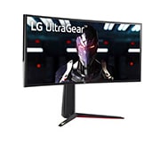 LG Monitor pentru gaming UltraGear™ de 34'' , Vedere laterală la +15 grade, 34GN850P-B, thumbnail 3