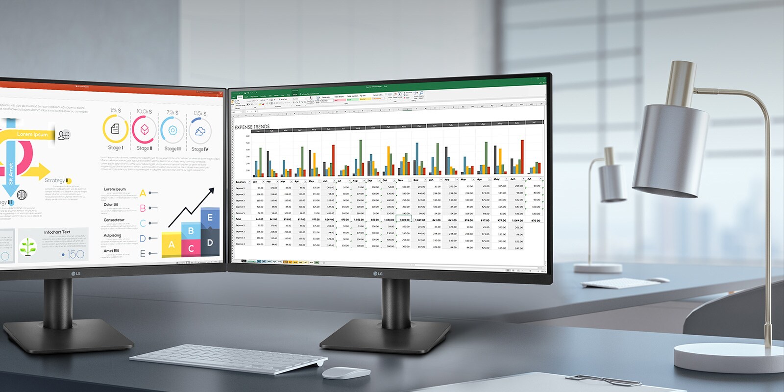 This display has slim bezel on three sides and doesn't interfere with dazzling precision