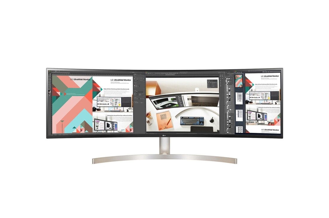 LG Monitor LG UltraWide Dual QHD, front view, 49WL95CP-W, thumbnail 2