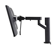 LG Monitor QHD de 27 de inch Ergo Dual, Vedere laterală cu monitorul înclinat la -30 de grade., 27QP88DP-BS, thumbnail 8