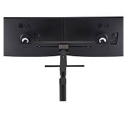 LG Monitor QHD de 27 de inch Ergo Dual, Perspectivă din spate., 27QP88DP-BS, thumbnail 10