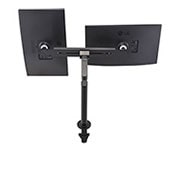 LG Monitor QHD de 27 de inch Ergo Dual, Perspectivă din spate cu modul centru-portret., 27QP88DP-BS, thumbnail 13