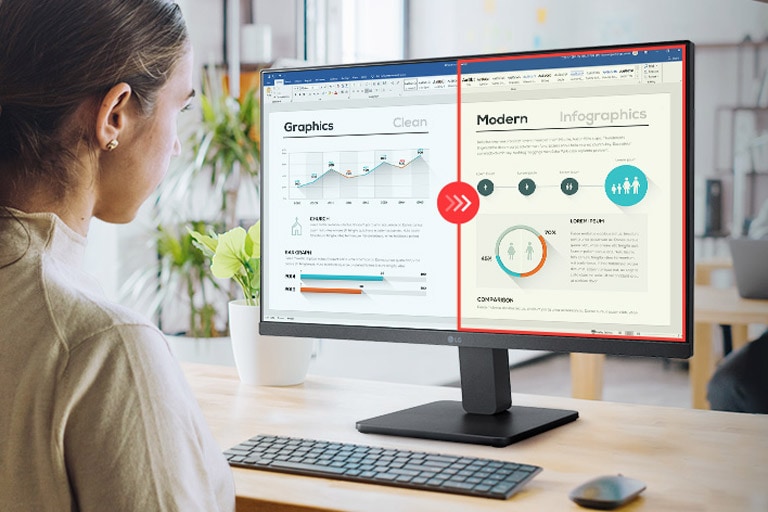 Imagine de comparație a părții drepte cu modul cititor aplicat și a părții stângi fără modul cititor aplicat.