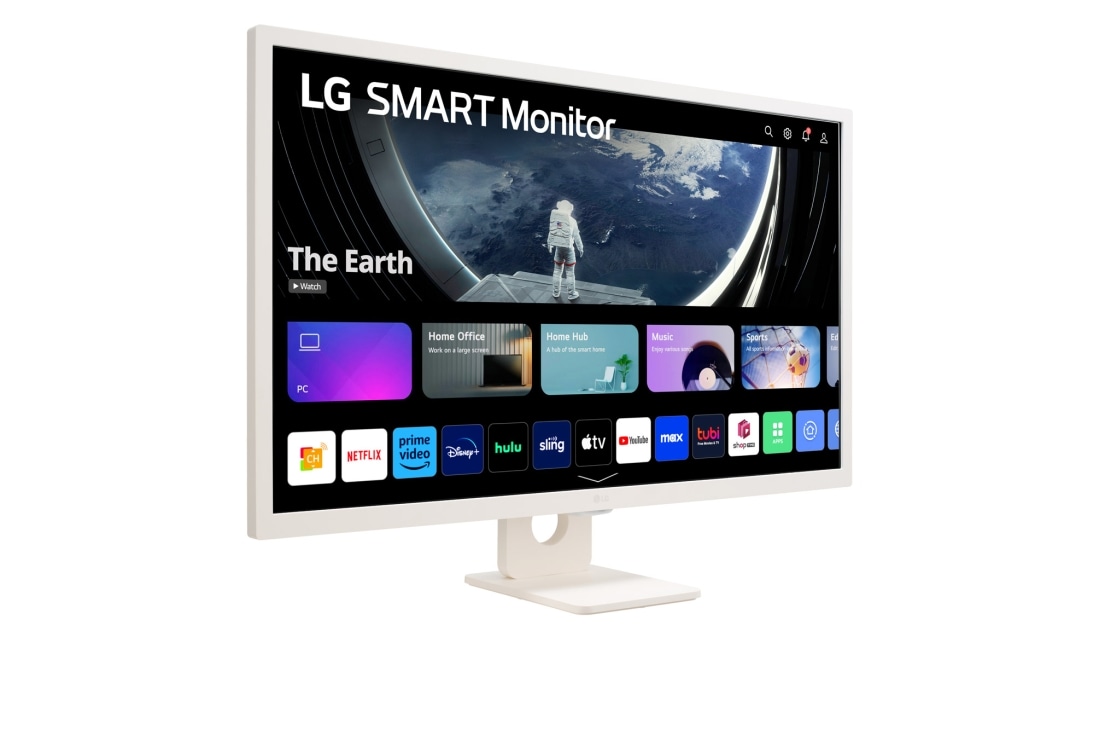 LG Monitor Smart IPS Full HD de 31,5 inch cu webOS, +right view , 32SR50F-W, thumbnail 4