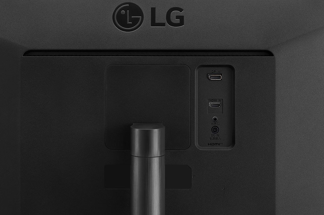 LG Monitor 21:9 UltraWide™ Full HD IPS de 34'' cu AMD FreeSync™, vedere prim-plan a porturilor, 34WQ500-B, thumbnail 8