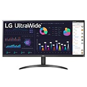 LG Monitor 21:9 UltraWide™ Full HD IPS de 34'' cu AMD FreeSync™, vedere frontală, 34WQ500-B, thumbnail 1