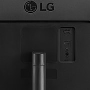 LG Monitor 21:9 UltraWide™ Full HD IPS de 34'' cu AMD FreeSync™, vedere prim-plan a porturilor, 34WQ500-B, thumbnail 8