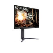 LG Monitor pentru gaming 27” UltraGear™ QHD IPS 180Hz (O/C 200Hz) | 1ms (GtG), HDR10, vedere din perspectivă, 27GS75Q-B, thumbnail 4