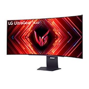 LG Monitor curbat pentru gaming UltraGear™ OLED 45'' | DisplayHDR True Black 400 800R, 240Hz, 0.03ms (GtG), Vedere frontală rotit la -15 grade, 45GS95QE-B, thumbnail 2