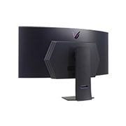 LG Monitor curbat pentru gaming UltraGear™ OLED 45'' | DisplayHDR True Black 400 800R, 240Hz, 0.03ms (GtG), Perspectivă posterioară cu luminile oprite, 45GS95QE-B, thumbnail 9
